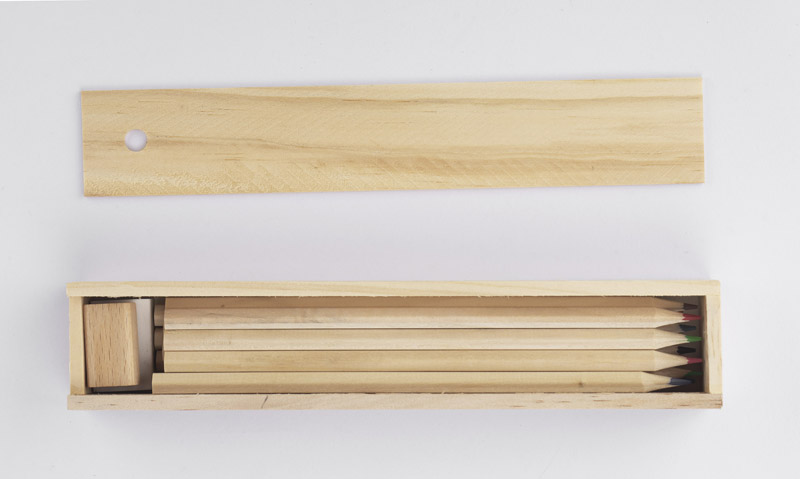 Piórnik z kredkami 12 szt. KRASI