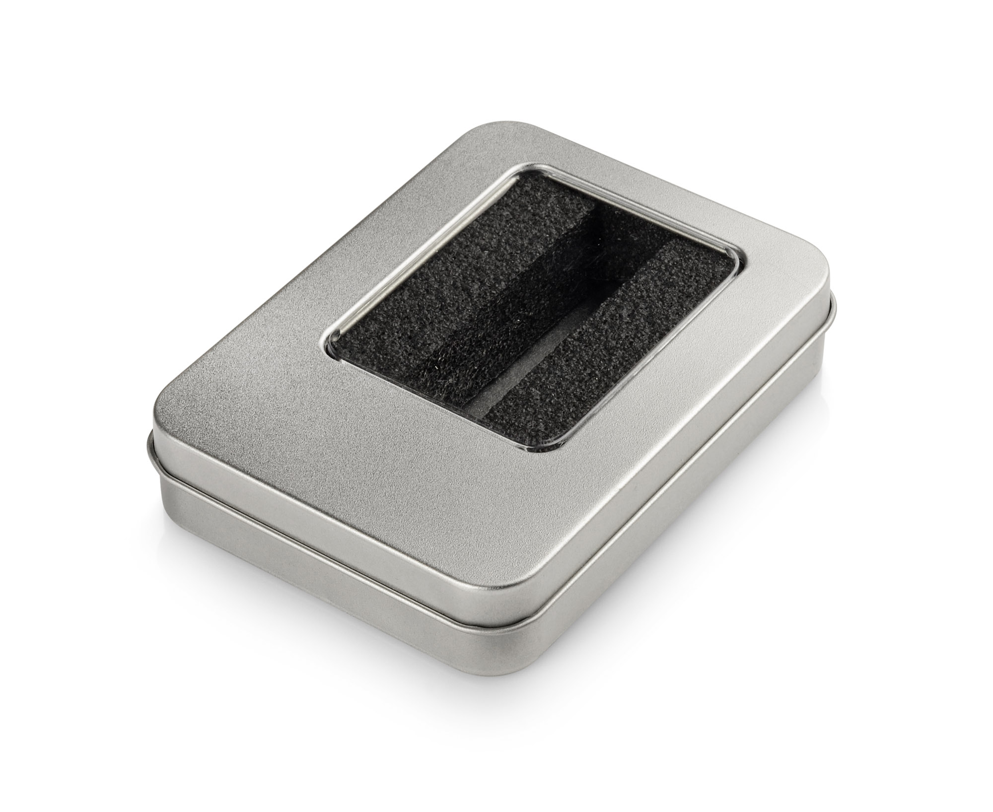 44508<br> Large tin box for bigger USB flash drives (with insert)